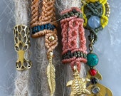 Dreadlock jewelry | loc bead | dread bead | psywear braid | india handmade | handcast brass | Buddhist jewelry
