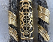 Dreadlock Jewelry // Tribal Costume // Dread Cuff // Psywear Braid // India Handmade // Handcast Brass // Buddhist Jewelry