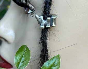 Tribal Sacred Meditation Spine Bone Dread Bead: Rasta Bling Buddhist Elements for Spiritual Jewelry