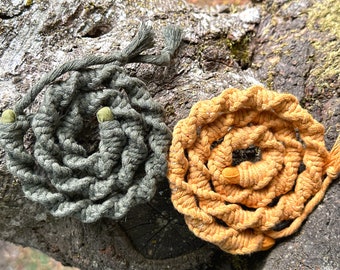 Cotton Spiralocks™ Fabric Dread Loc Ponytail Hair Tie Vegan Boho Hippy Bun