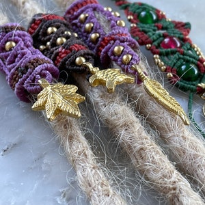 Handmade Brass Dreadlock Bead for Hairstyle, Tribal Loc Jewelry, Buddhist Accessories