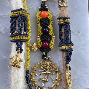 Unique Bohemian Dreadlock Jewelry Set with Beads and Cuffs – Fiercelocks  Psywear Hair Accessories