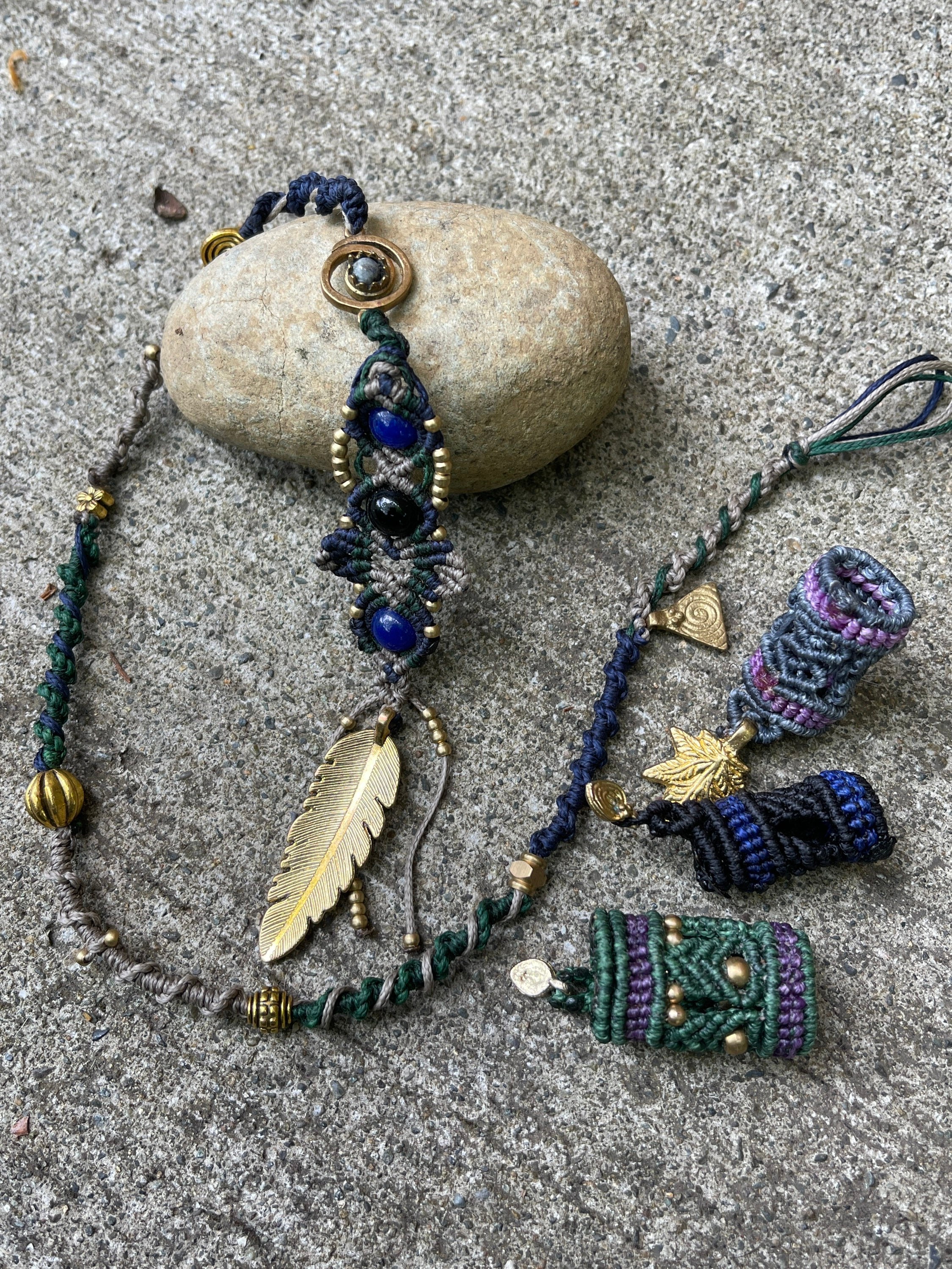 Handmade Goa Hair Jewelry // Boho Hairstyle Bead // Dreadlock Braid Wrap // Loc Jewelry Hair Accessories // Wanderlust Jewelry Wearable Art - Handmade Goa Hair Jewelry // Boho Hairstyle Bead // Dreadlock Braid Wrap // Loc Jewelry Hair Accessories // Wanderlust Jewelry Wearable Art -