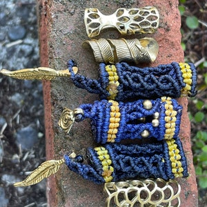 Handmade Brass Dreadlock Bead for Psywear Braid Hair Accessories