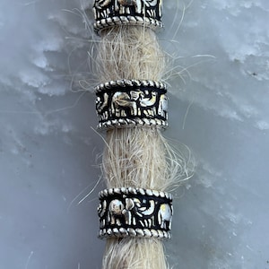 Handmade Tribal Brass Dreadlock Jewelry for Psywear and Braid
