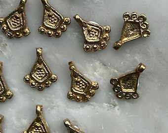 Brass Henna Charms Necklace with Unique Festival Beads for Dreamcatchers and Paracord Accessories