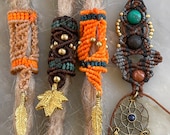 Dreadlock jewelry | loc bead | dread bead | psywear braid | india handmade | handcast brass | Buddhist jewelry