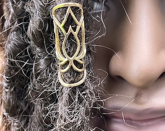 Tribal sacred geometry meditation Lotus loc dread bead Rasta bling Buddhist elements