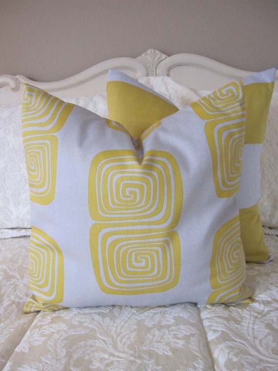 Items similar to Pillow, Decorative Throw Pillow Cover, Designer Silver and Gold Squares Pillow
