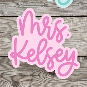 Personalized Teacher Name Sticker | TEACHER GIFT