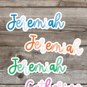 Personalized Name Sticker, Custom Stickers, Water Bottle Sticker - Etsy