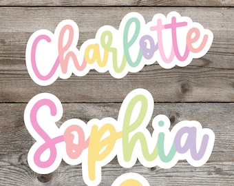 Personalized Name Sticker | Custom Name Sticker | Hand Lettered Name Sticker | Water Bottle Sticker | DISHWASHER Safe