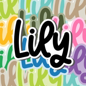 Personalized Name Sticker | Kids Water Bottle Sticker | Custom Sticker