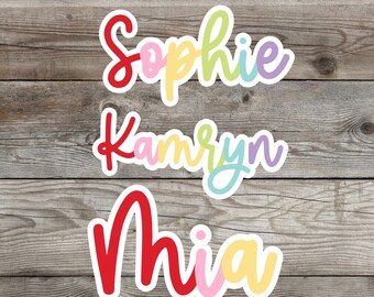 Personalized Name Sticker | Water Bottle Sticker | Custom Sticker