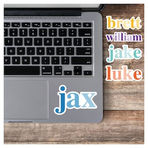 Personalized Name Sticker, Custom Stickers, Water Bottle Sticker