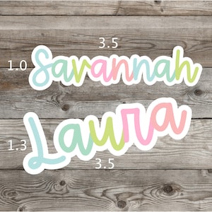 Personalized Name Sticker, Custom Stickers, Water Bottle Sticker