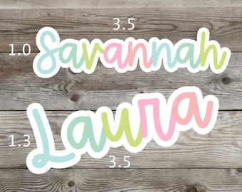 Personalized Name Sticker, Custom Stickers, Water Bottle Sticker