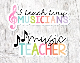 Music Teacher Sticker, Teacher Gift