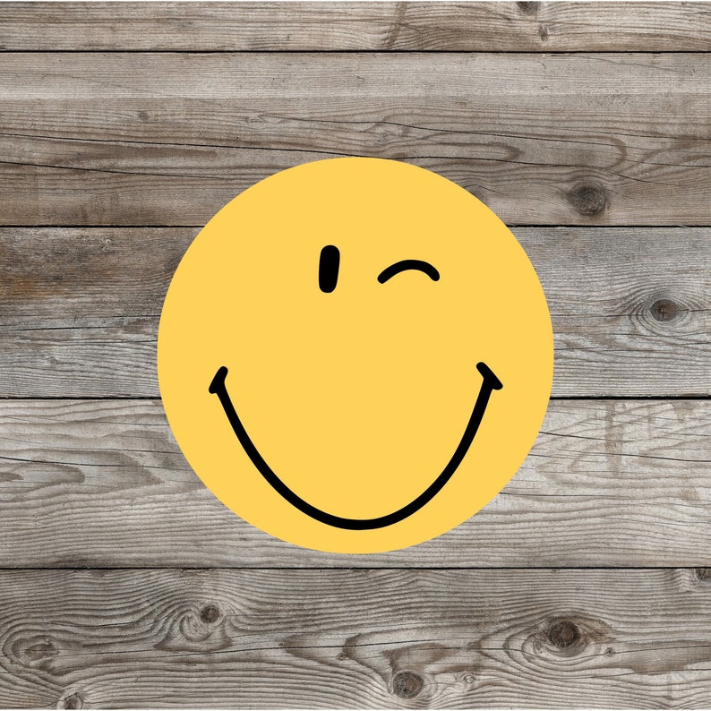 Smiley Face Sticker, Smile Face Sticker, Fun, Happy Stickers - Etsy