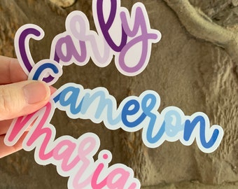 Personalized Name Sticker, Custom Stickers, Water Bottle Sticker