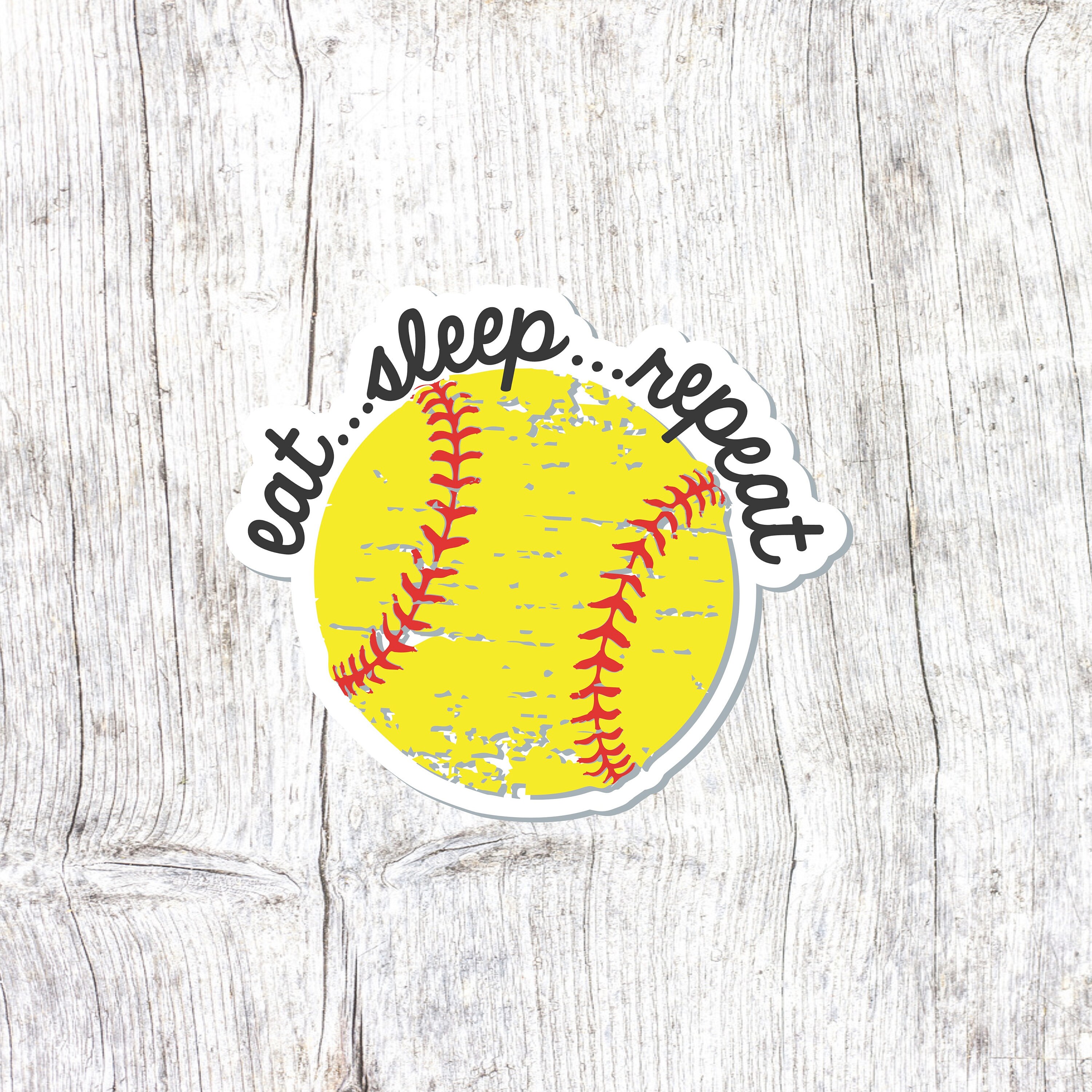 Softball Sticker Sports Sticker Softball is Life Vinyl Decal