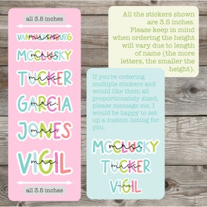 Personalized Teacher Name Sticker | TEACHER GIFT image 4