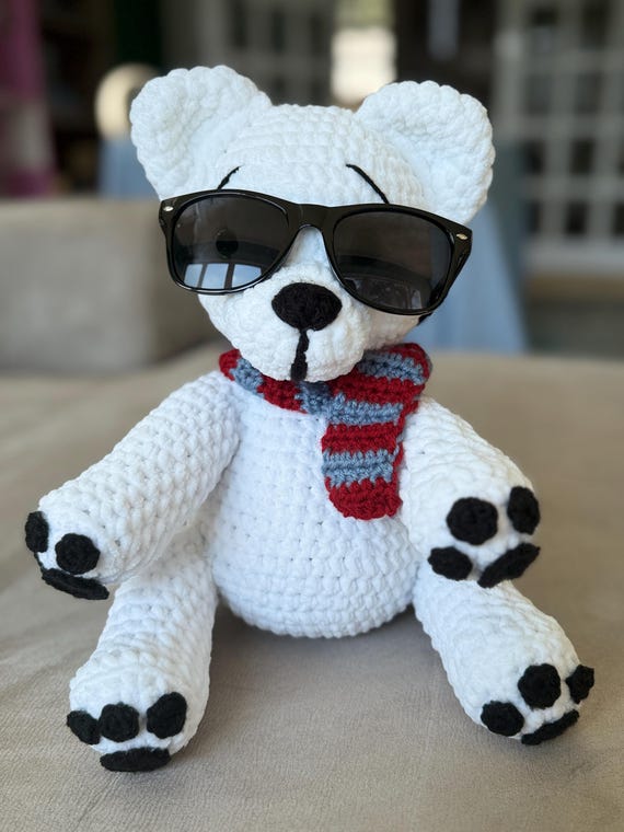 Junior Mint Crochet Polar Bear Plushie: TSITP Inspired Handmade