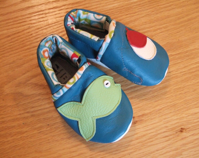 Fish and Bait Baby Boy Shoes 36 Months Etsy
