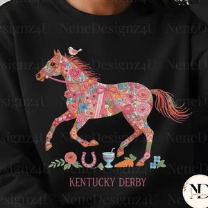 ダービー競馬の馬と騎手のスケッチステッチミシン刺繍デザイン