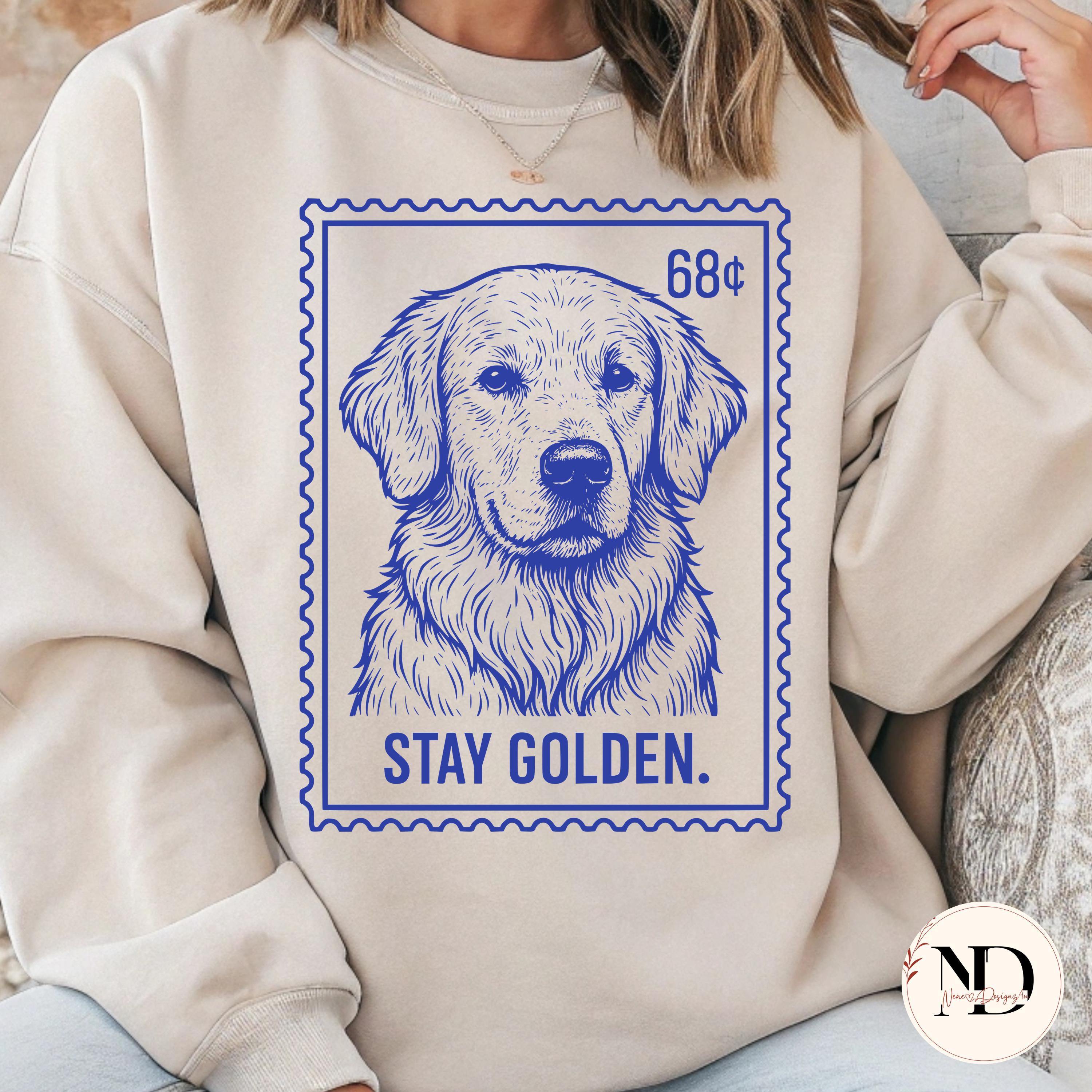 Retro Golden Retriever PNG: Vintage Dog Lover Sublimation Design ...