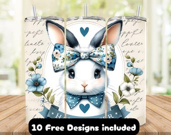 Tumbler Easter Png, Easter Bunny Wrap, Cute Bunny Png, Bunny Tumbler Wrap, Spring Tumbler Wrap, Tumbler Easter Png, 20oz Skinny Tumbler Wrap
