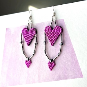 MYLAR HEART EARRINGS