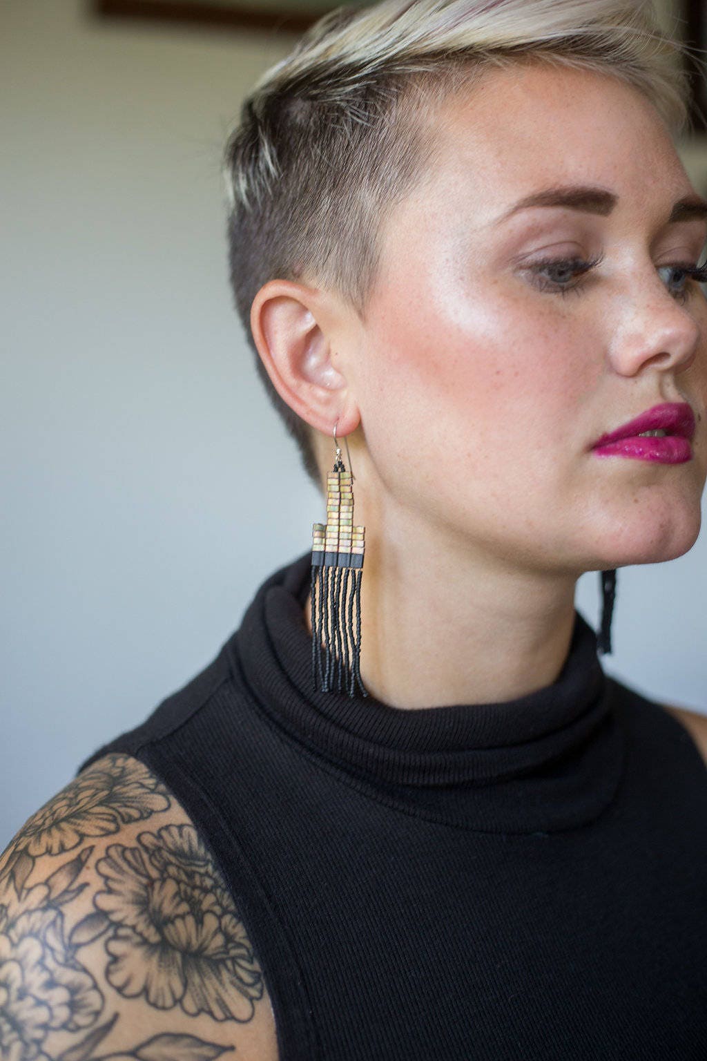 Metallic Olive Earrings Made to Order - Etsy