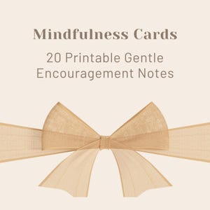 Mindfulnesskaarten: 20 afdrukbare bevestigingskaarten, zachte aanmoedigingsbriefjes, aquarel bloemmotieven, zelfzorgcadeau (pdf en png)