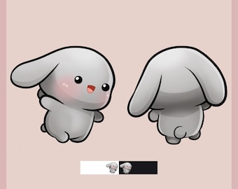 Bunny Emote Waddle for Twitch/Discord