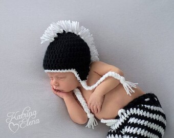 Headbanger Baby Hat Infant Metal Kids Boys Girls Colours Blue White Black Pink