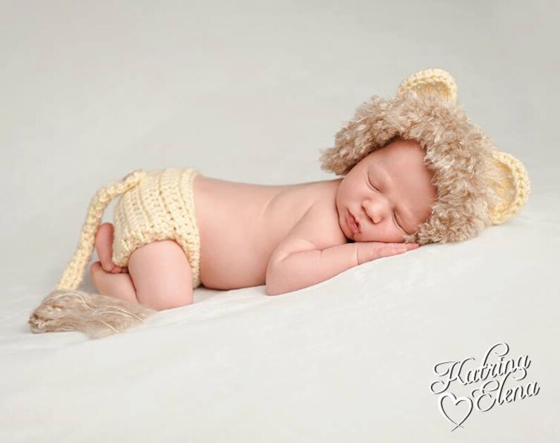 Baby Lion Outfit Lion Newborn Prop Jungle Theme Nursery - Etsy