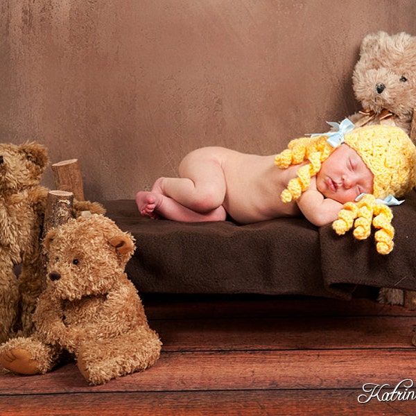 Golidlocks Hat- Newborn Fairytale Photo Prop