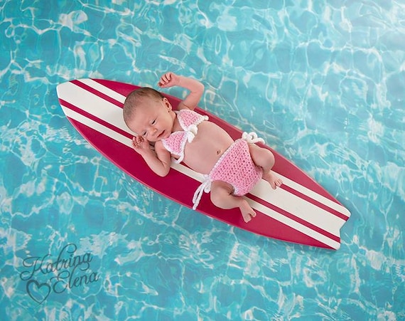 Newborn Bikini Prop, Beach Theme Baby Shower, Baby Girl Photo Prop