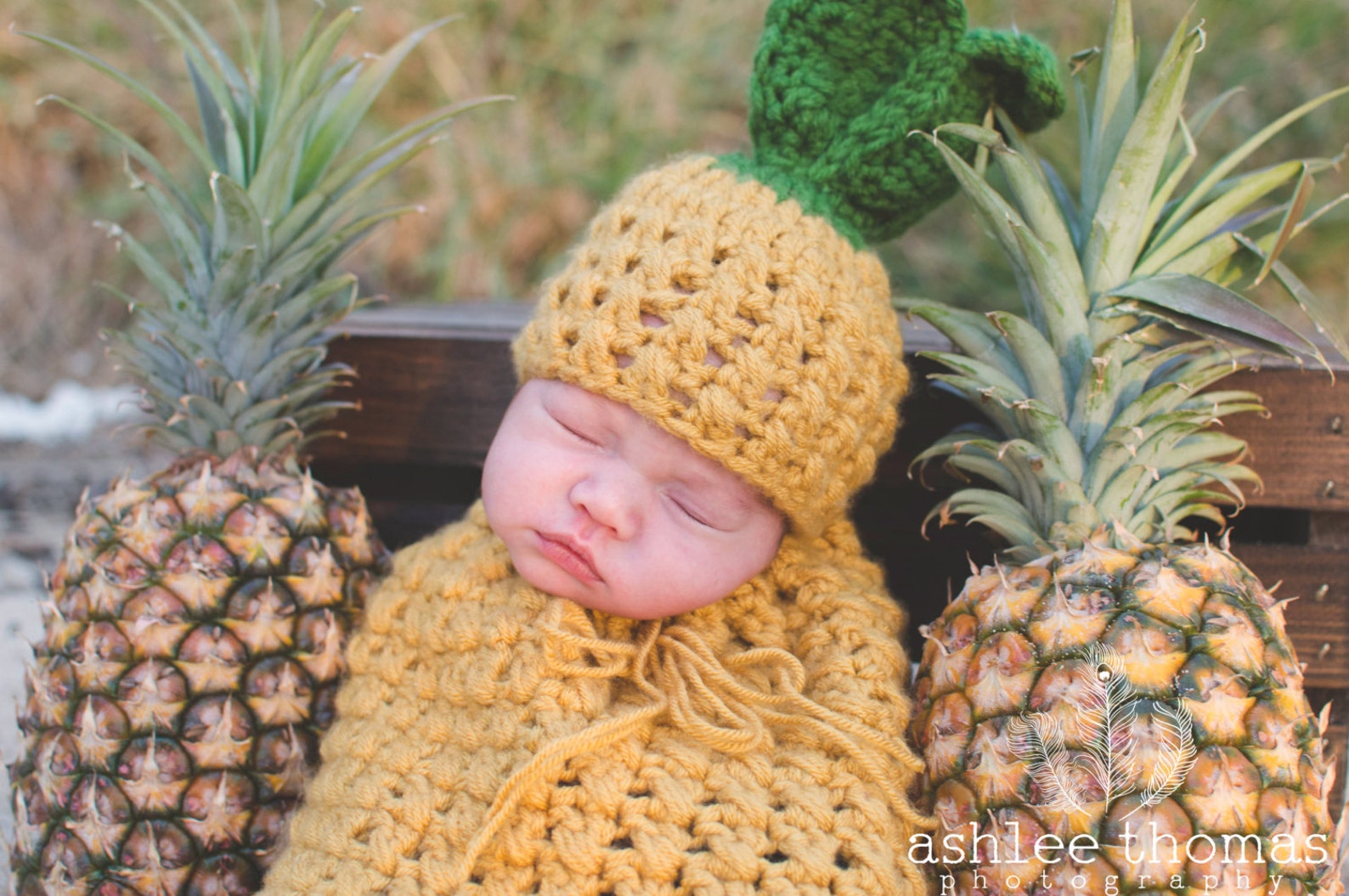 Pineapple Newborn Outfit Newborn Pineapple Prop Crochet Etsy