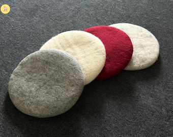 Handmade Wool Felt Chair Pad: Thick, Durable Cushion