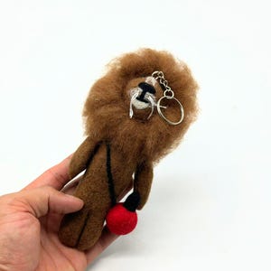 Handmade Felt Keyring: Colorful Eco-Friendly Wool Accessory