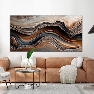 Rustic Wood Canvas Print: Dark Cottagecore Wall Art