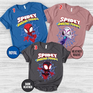 Spidey And His Amazing Friends Shirt/Spidey Family Shirt/Spidey and His Amazing Friends Birthday Tee/Personalized Matching Shirt OFVU12 bild 1