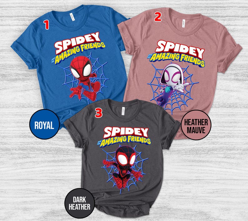 Spidey And His Amazing Friends Shirt/Spidey Family Shirt/Spidey and His Amazing Friends Birthday Tee/Personalized Matching Shirt OFVU12 bild 1