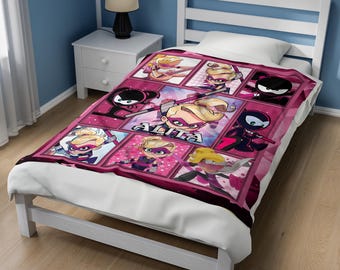 Payton Ninja Family Birthday Blanket, Ninja Kidz tv Birthday Blanket, Ninja Kidz TV Blanket, Custom Ninja Kidz TV Birthday Blanket SK3L04