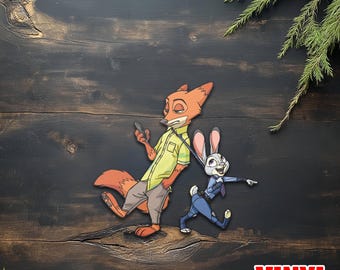 Zootopia Peeker Sticker/Judy and Nick Sticker/Disney Zootopia Sticker/Disney Zootopia/Disney stickers/Disneyland sticker waterproof OHVD23
