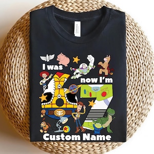 I Was 6 Now I'm 7 Shirt, Woody and Buzz Lightyear Birthday Tee, Toy Story 7th Birthday Shirt, Custom Disney Boy Shirt OIOQ14 image 10