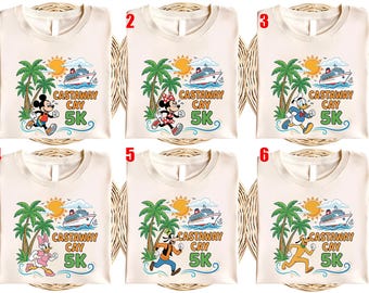 Camiseta RunDisney Castaway Cay 5k, camiseta Mickey Minnie Disney Cruise Line RunDisney, crucero de maratón, Disney Cruise Line Summer Vibes SL4G05