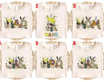 Shrek Birthday Shirt/Personalized Shrek Birthday Theme Shirt/Sherk Matching Family Birthday Shirt/Shrek Shirt/Shrek Family Shirt OHSE07